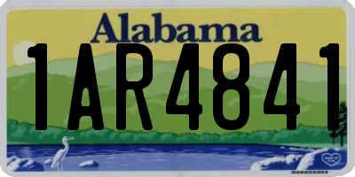 AL license plate 1AR4841