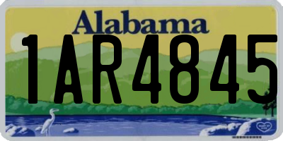 AL license plate 1AR4845