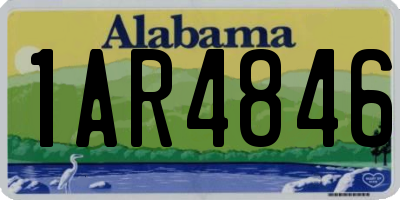 AL license plate 1AR4846