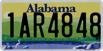 AL license plate 1AR4848