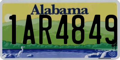 AL license plate 1AR4849
