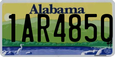 AL license plate 1AR4850