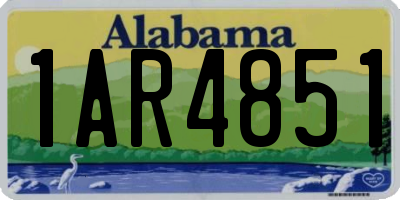AL license plate 1AR4851