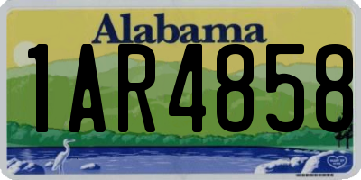 AL license plate 1AR4858