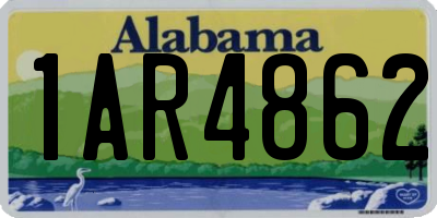 AL license plate 1AR4862