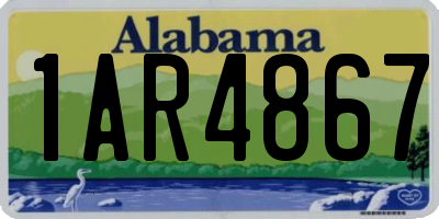AL license plate 1AR4867