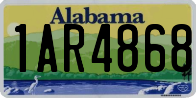 AL license plate 1AR4868