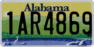 AL license plate 1AR4869