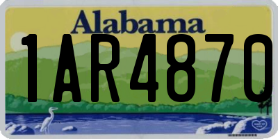 AL license plate 1AR4870