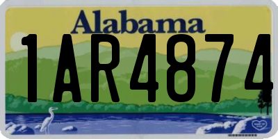 AL license plate 1AR4874