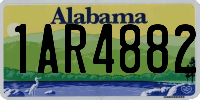 AL license plate 1AR4882