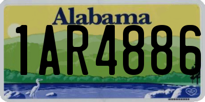 AL license plate 1AR4886