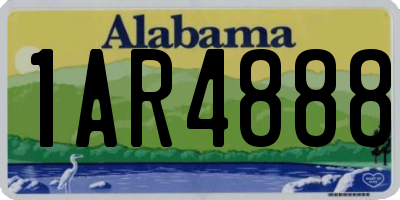AL license plate 1AR4888
