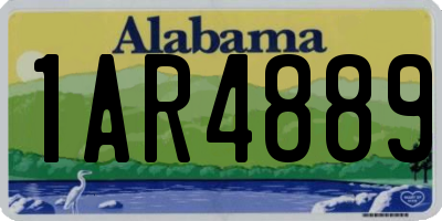 AL license plate 1AR4889