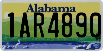 AL license plate 1AR4890