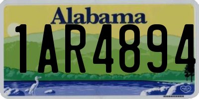 AL license plate 1AR4894