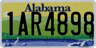 AL license plate 1AR4898