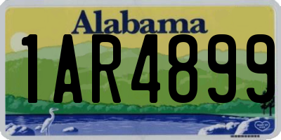 AL license plate 1AR4899