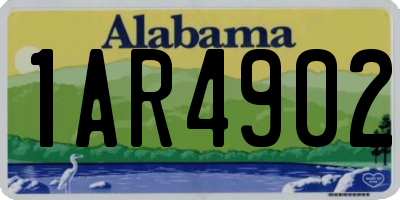 AL license plate 1AR4902