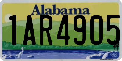 AL license plate 1AR4905