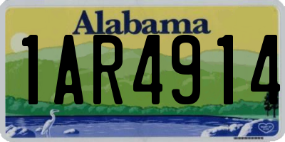AL license plate 1AR4914