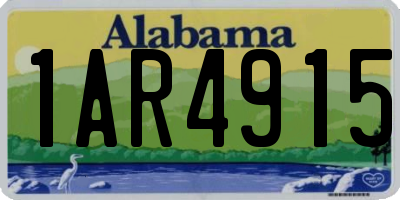 AL license plate 1AR4915