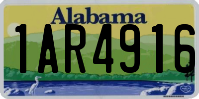 AL license plate 1AR4916