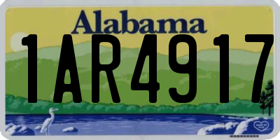 AL license plate 1AR4917