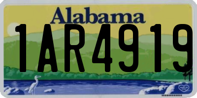 AL license plate 1AR4919