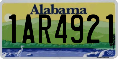 AL license plate 1AR4921