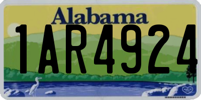 AL license plate 1AR4924