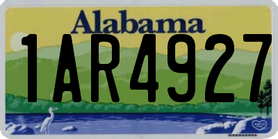 AL license plate 1AR4927