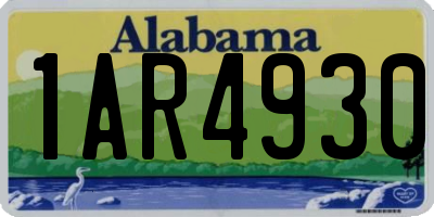AL license plate 1AR4930