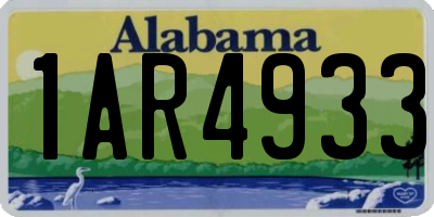AL license plate 1AR4933