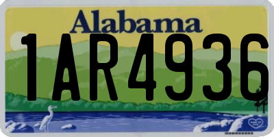 AL license plate 1AR4936