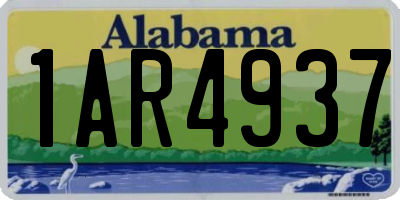 AL license plate 1AR4937