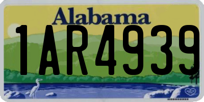 AL license plate 1AR4939