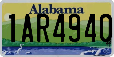 AL license plate 1AR4940