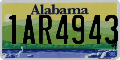 AL license plate 1AR4943