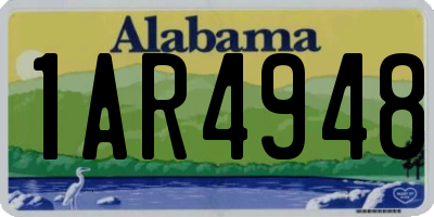 AL license plate 1AR4948