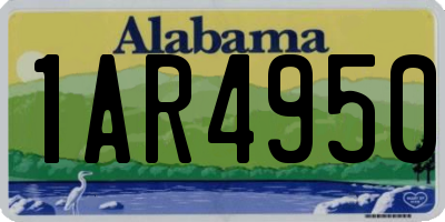 AL license plate 1AR4950