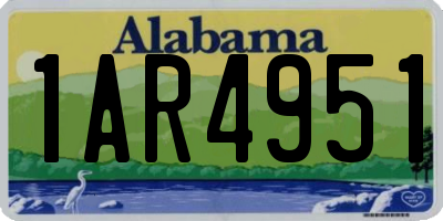 AL license plate 1AR4951