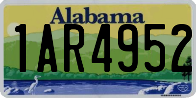 AL license plate 1AR4952