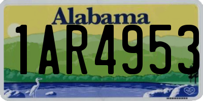 AL license plate 1AR4953