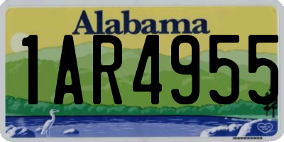 AL license plate 1AR4955