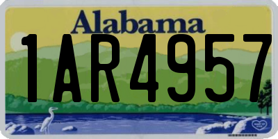 AL license plate 1AR4957