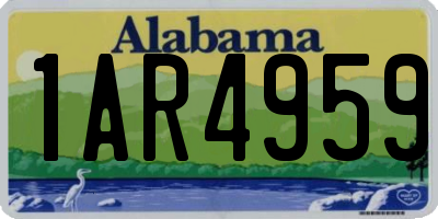 AL license plate 1AR4959