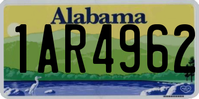 AL license plate 1AR4962
