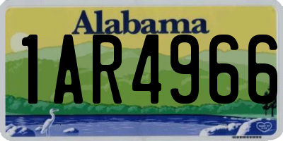 AL license plate 1AR4966