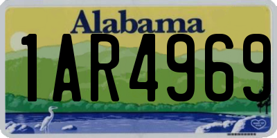 AL license plate 1AR4969
